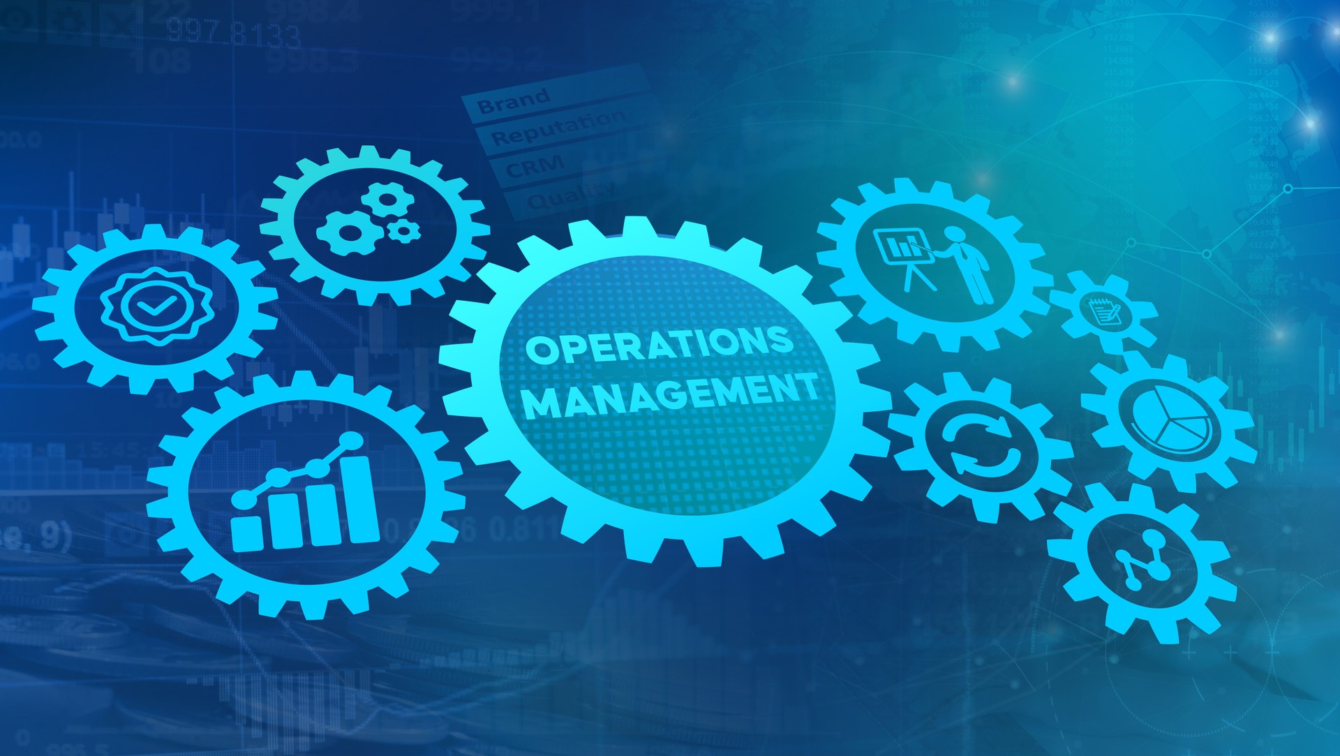 Operation management business process guidancetechnology concept